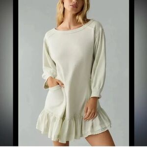 Daily Practice by Anthropologie Eldridge Ruffle Hem Mini Dress